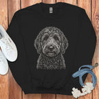 Adorable Black Doodle Dog Sweatshirt for Pet Lovers