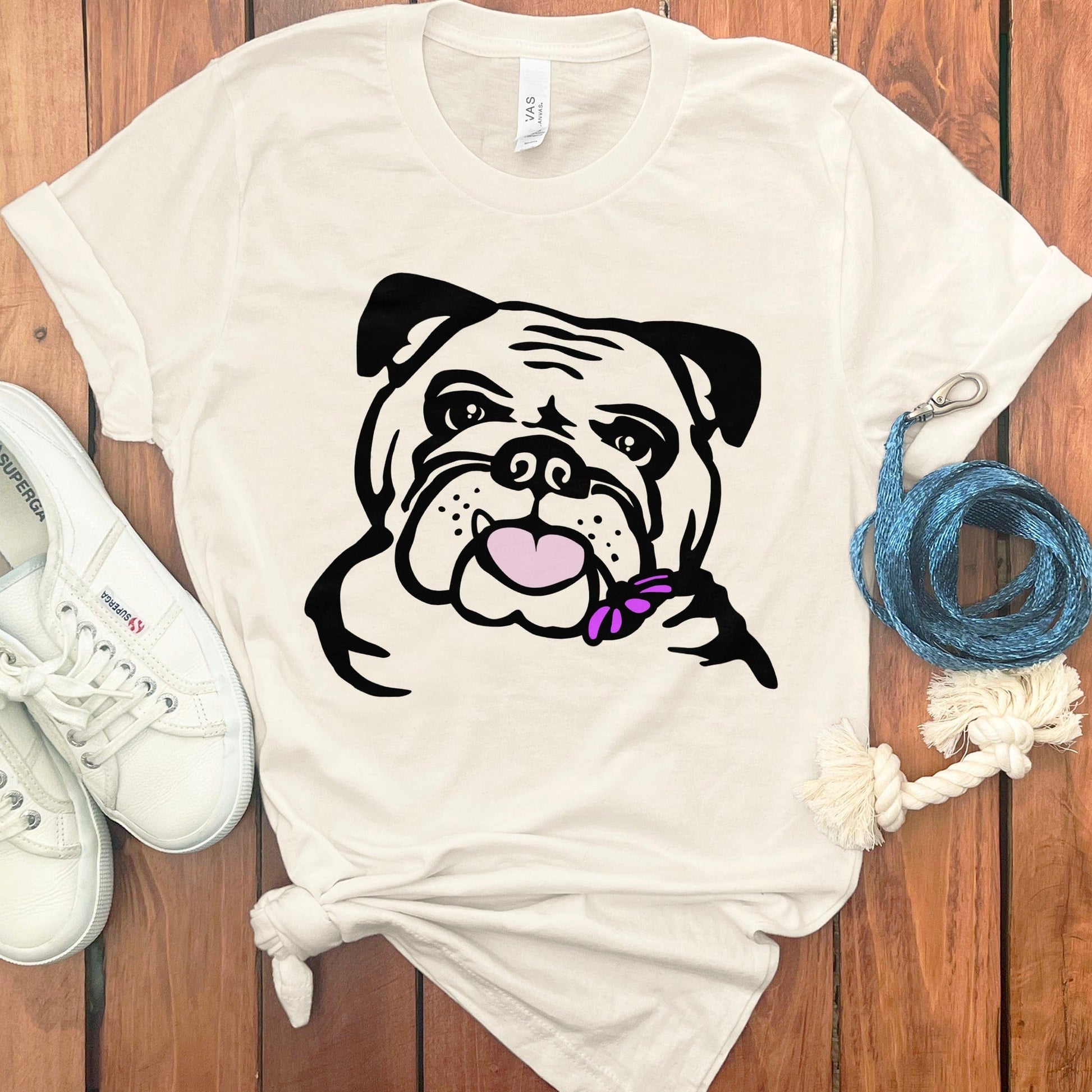 Funny Bulldog Graphic Tee Perfect for Dog Lovers product type