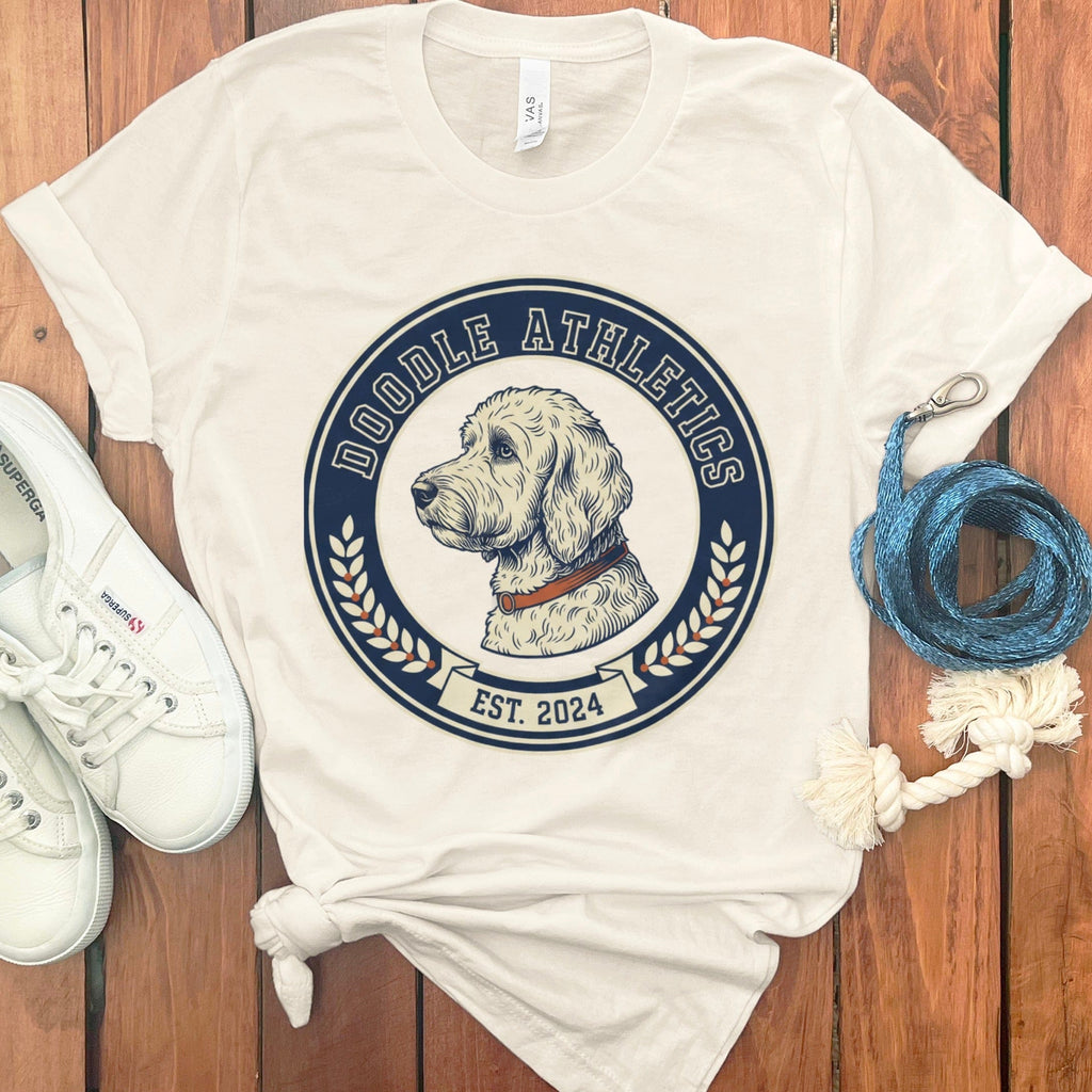 Doodle Athletics Est. 2024 Graphic Tee for Dog Lovers