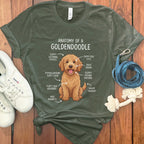 Anatomy of a Goldendoodle Graphic Tee Shirt