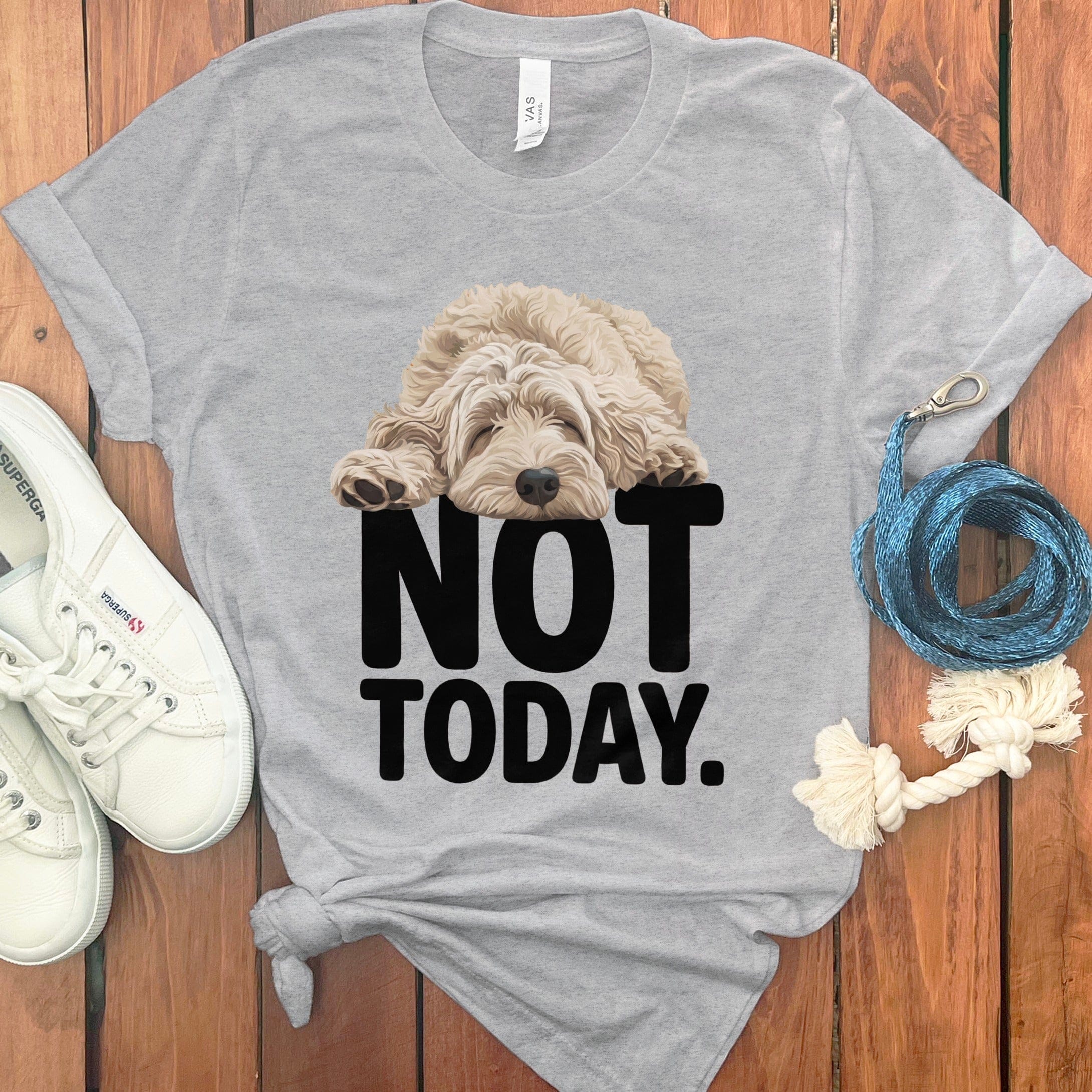 Not Today Adorable Sleeping Dog Graphic T-shirt