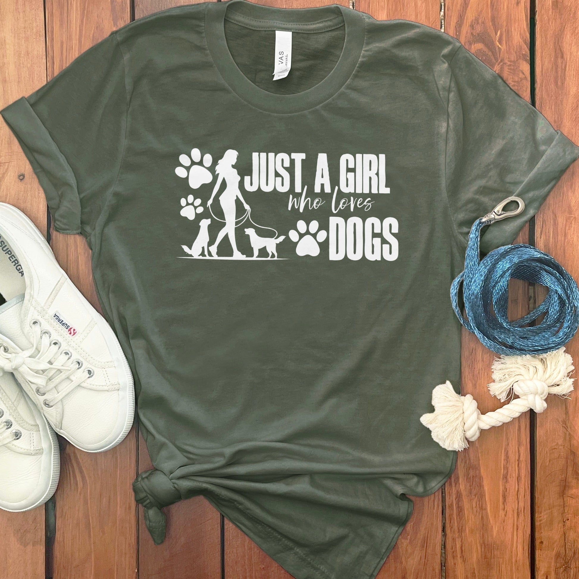 Just a Girl Who Loves Dogs Casual T-Shirt product