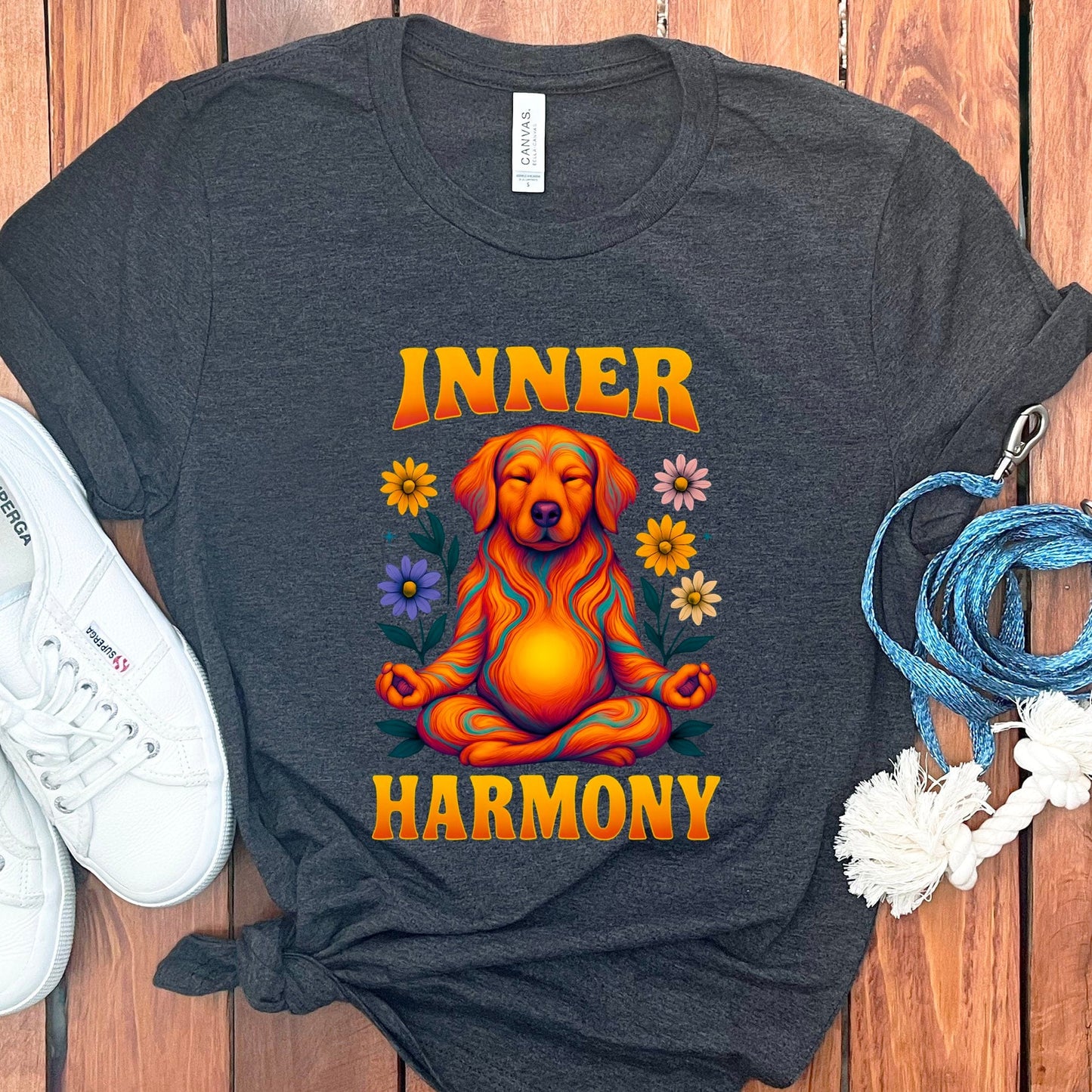 Inner Harmony Graphic Tee Meditation Dog Product
