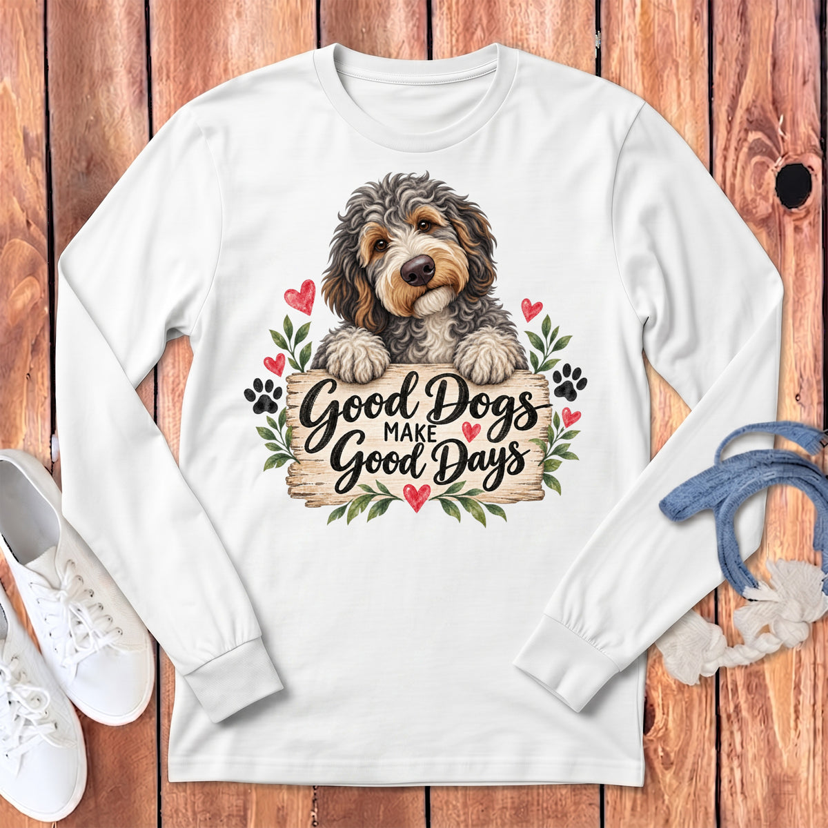 Aussiedoodle Good Days Long Sleeve T-Shirt