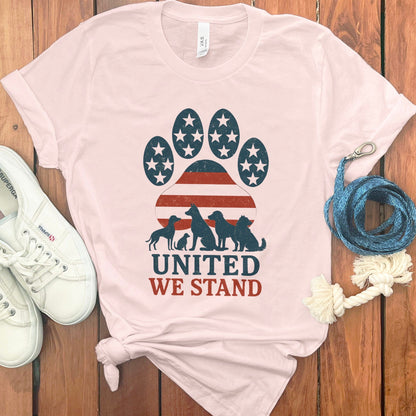 United We Stand Paw Print T-Shirt product type