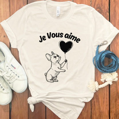 Je Vous aime Heart Balloon Graphic T-shirt product type
