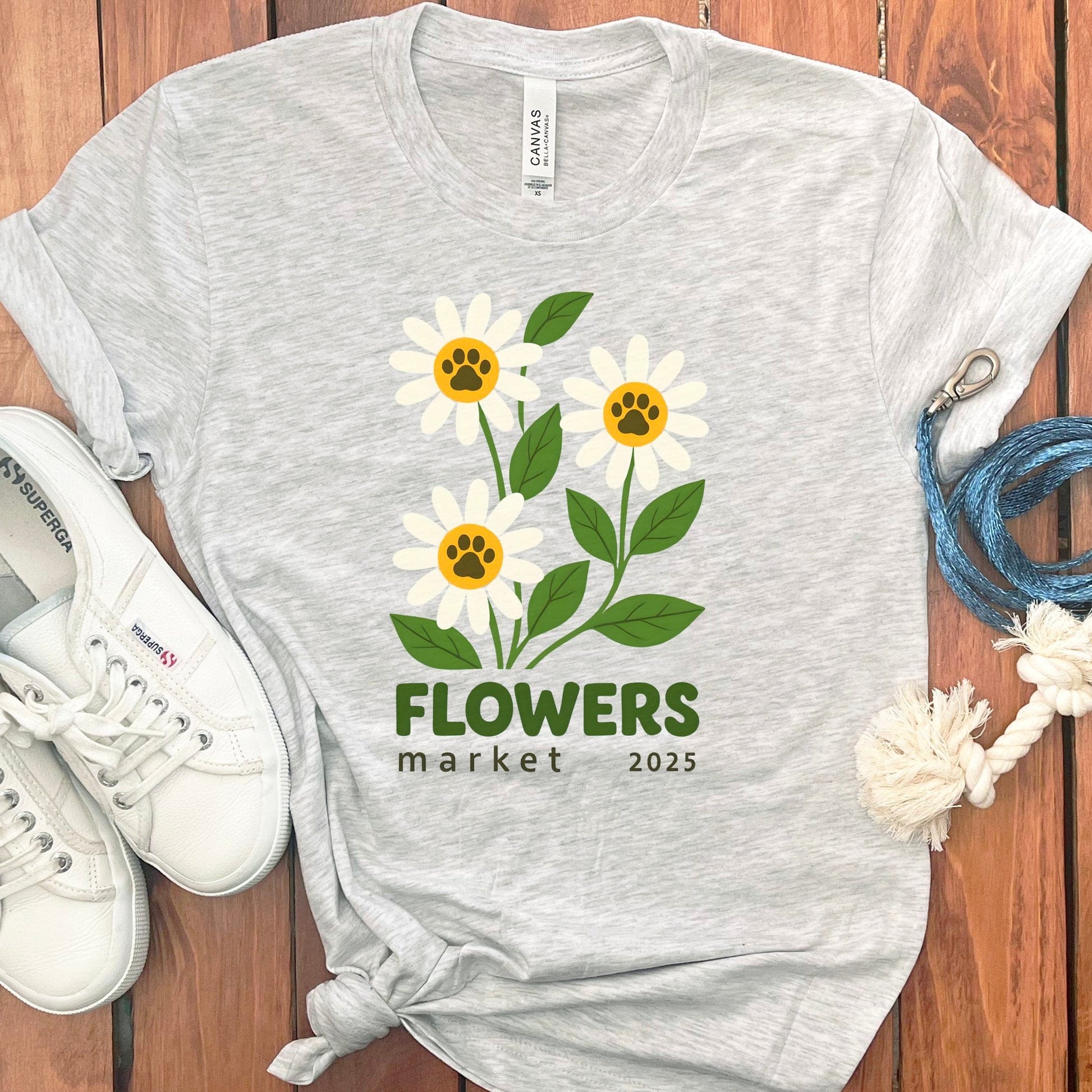 Flowers Market 2025 Graphic Tee Unisex Casual Shirt