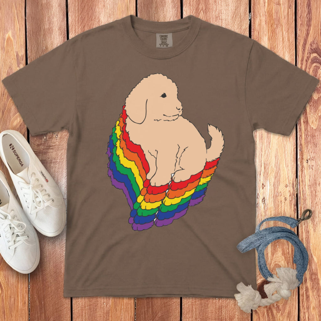 Acadia Goldendoodle Signature T-Shirt in Espresso / S by Puppy Jo