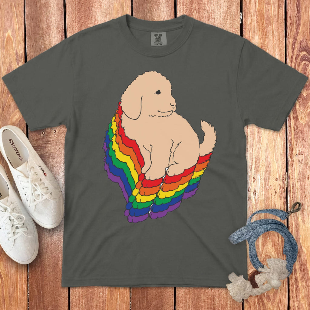 Acadia Goldendoodle Signature T-Shirt in Pepper / S by Puppy Jo