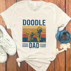 Doodle Dad Graphic T-shirt Retro Style Dog Lovers