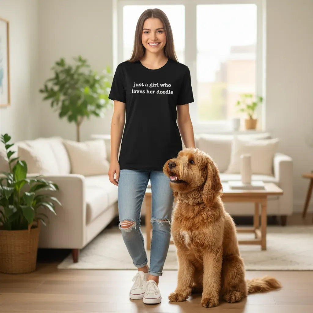 Just A Girl Doodle T-Shirt