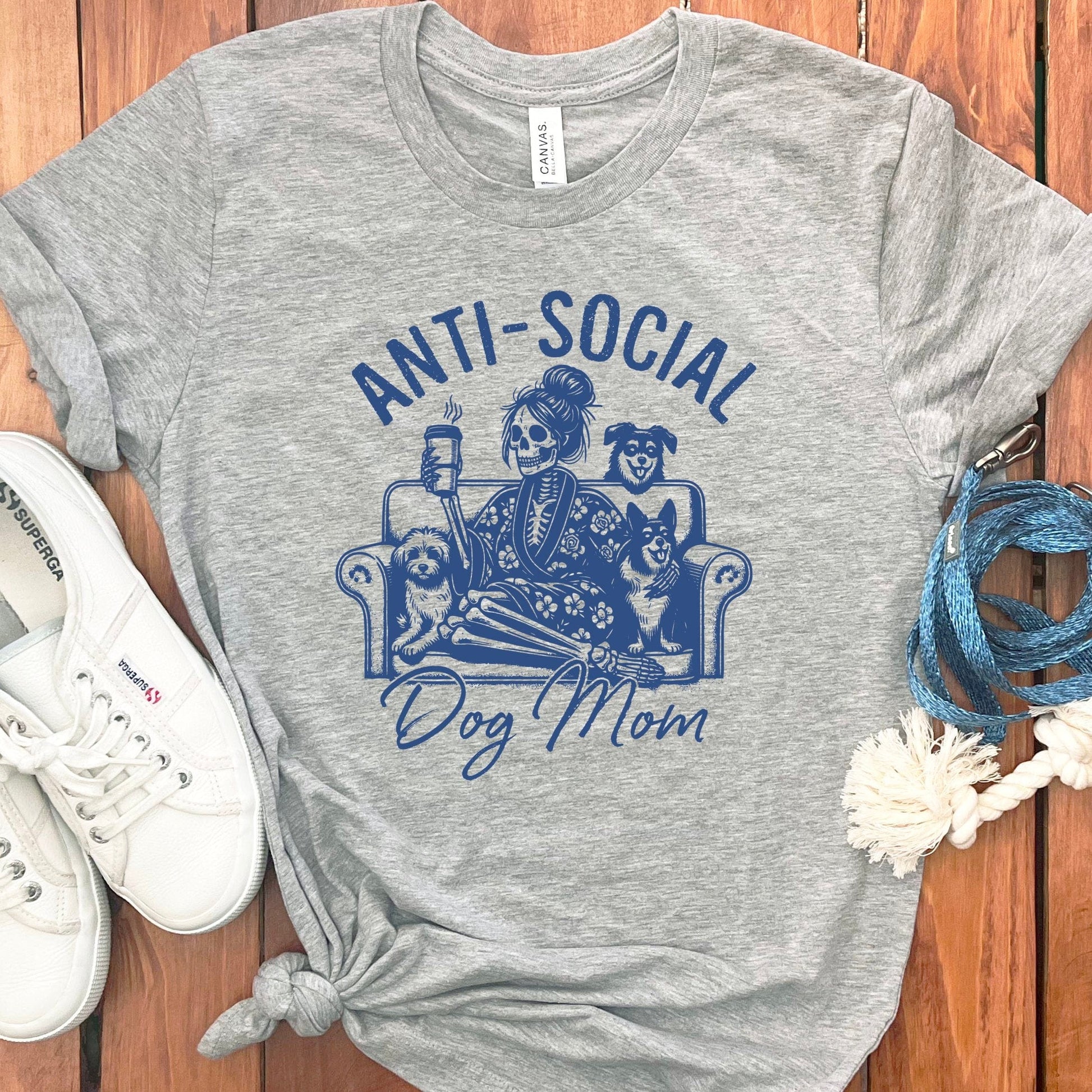 Anti-Social Dog Mom Graphic Printed Tee product