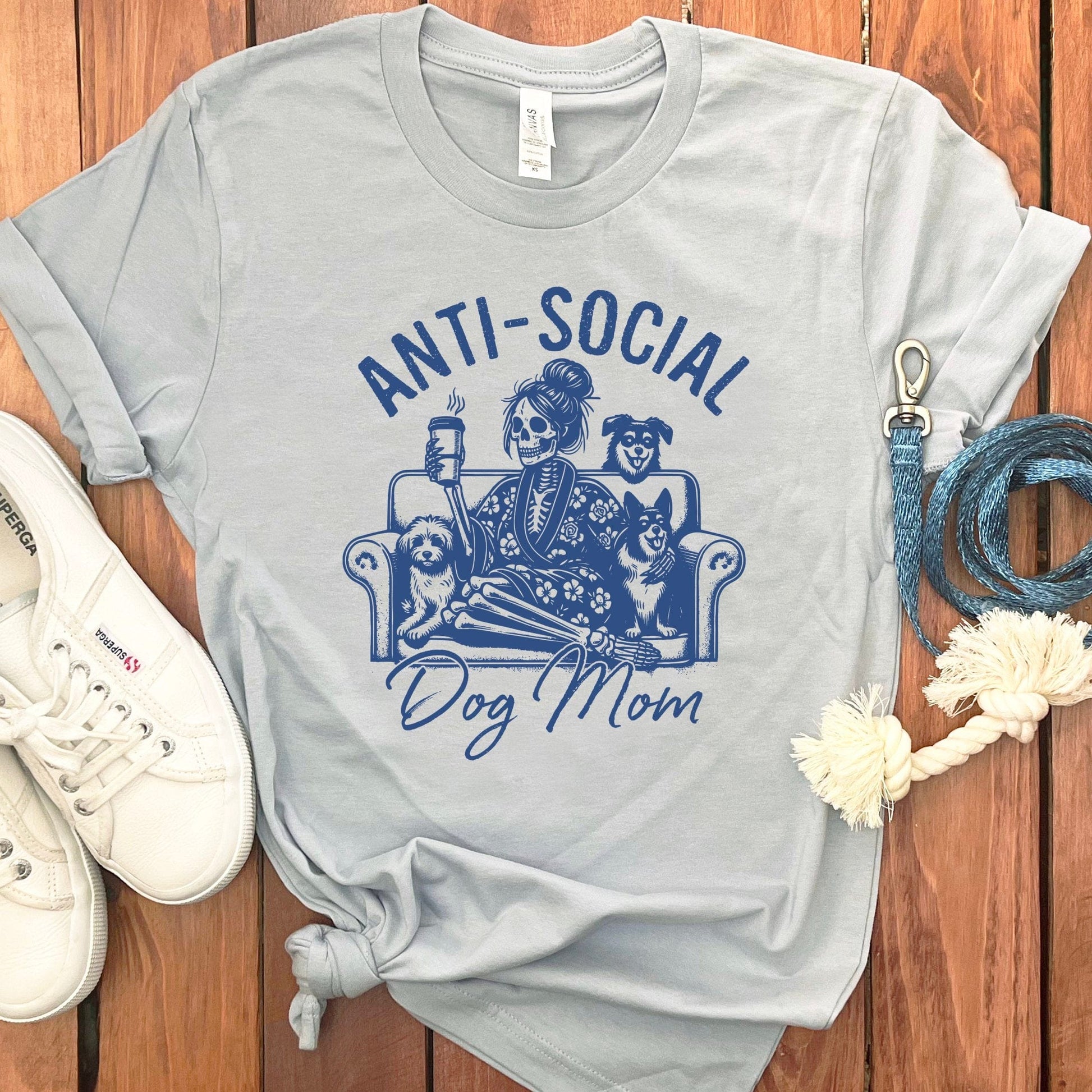 Anti-Social Dog Mom Graphic Unisex T-Shirt product