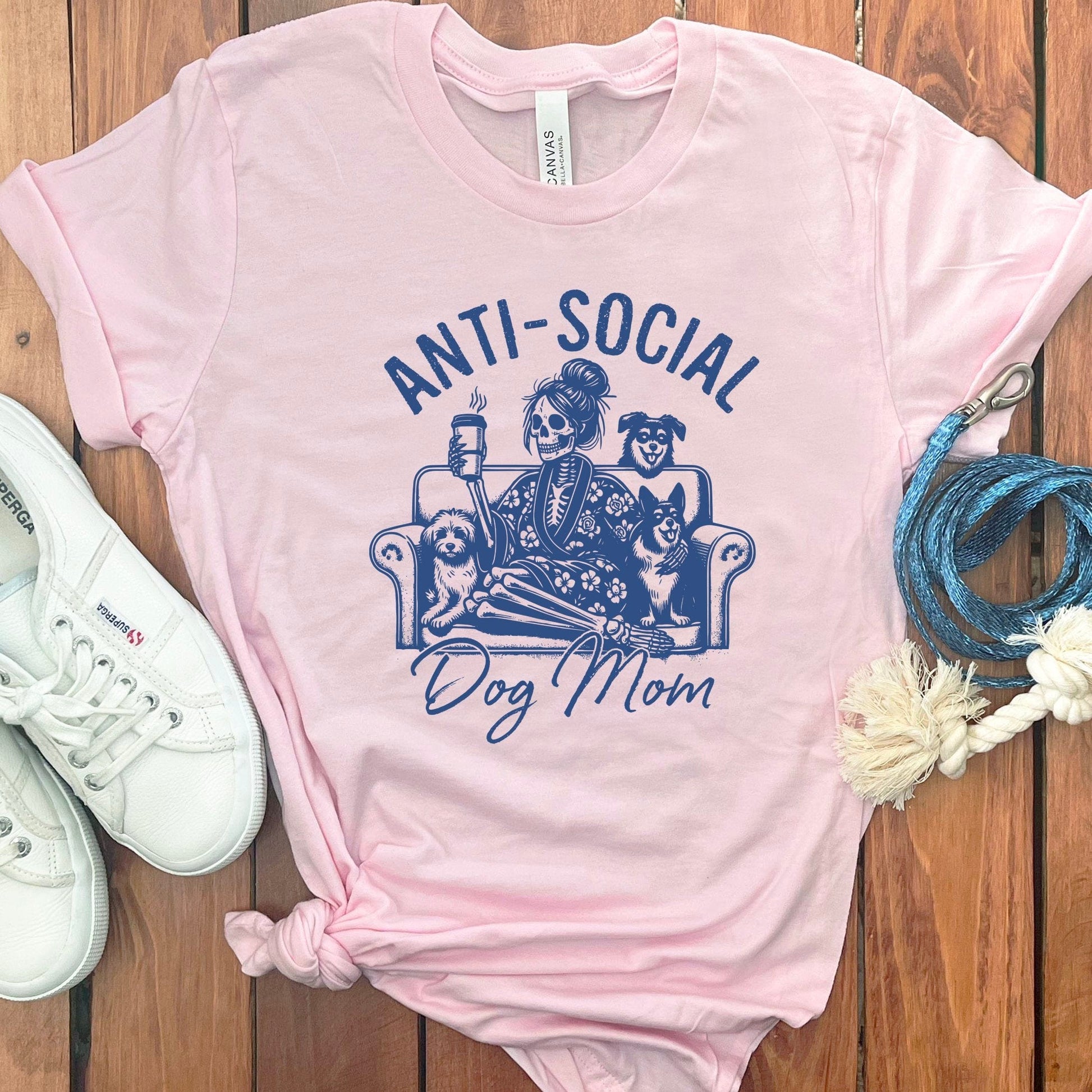 Anti-Social Dog Mom Graphic Tee Shirt product