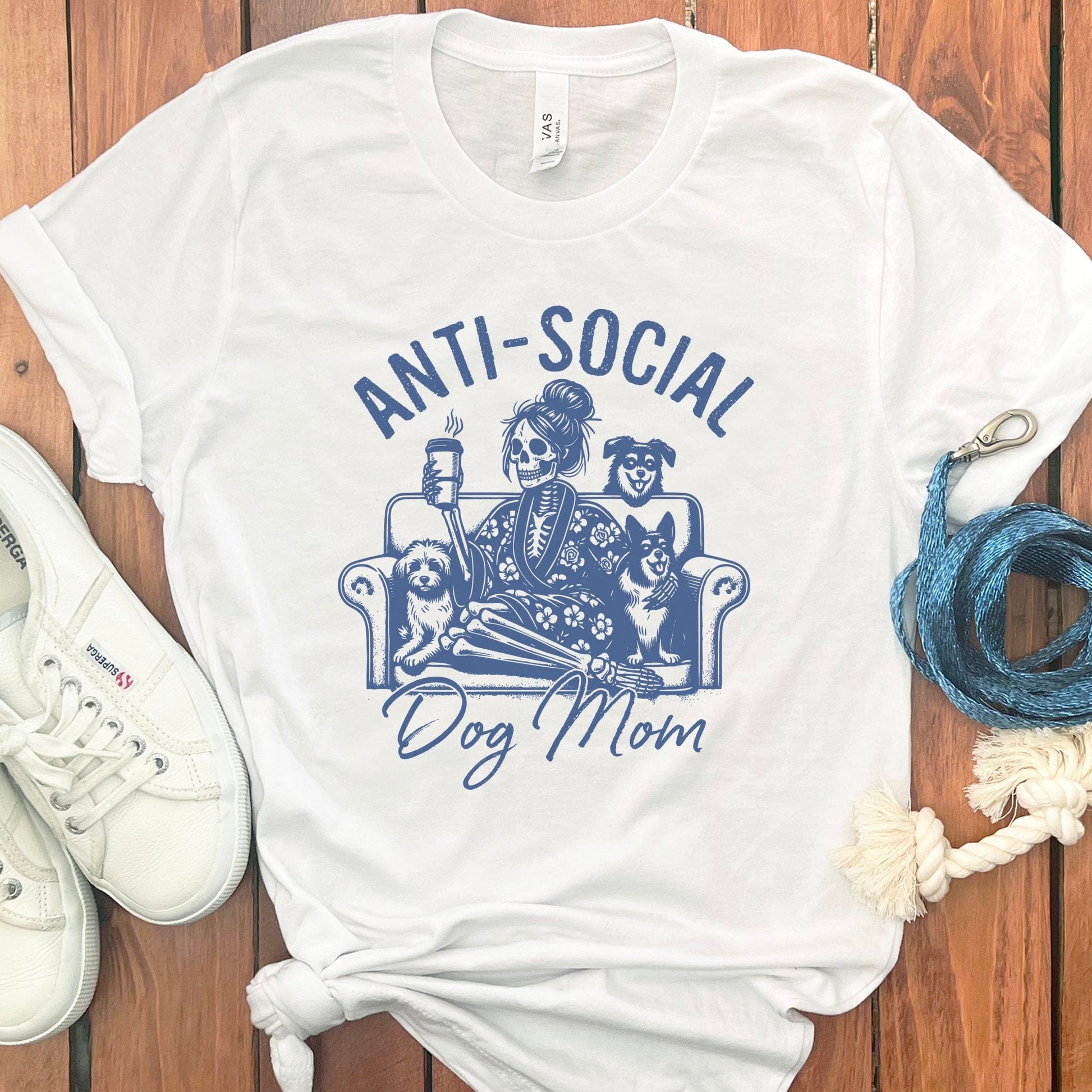 Anti-Social Dog Mom Graphic Tee Shirt product