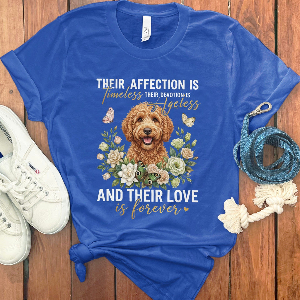 Apricot Doodle Affection T-Shirt in True Royal / M by Puppy Jo