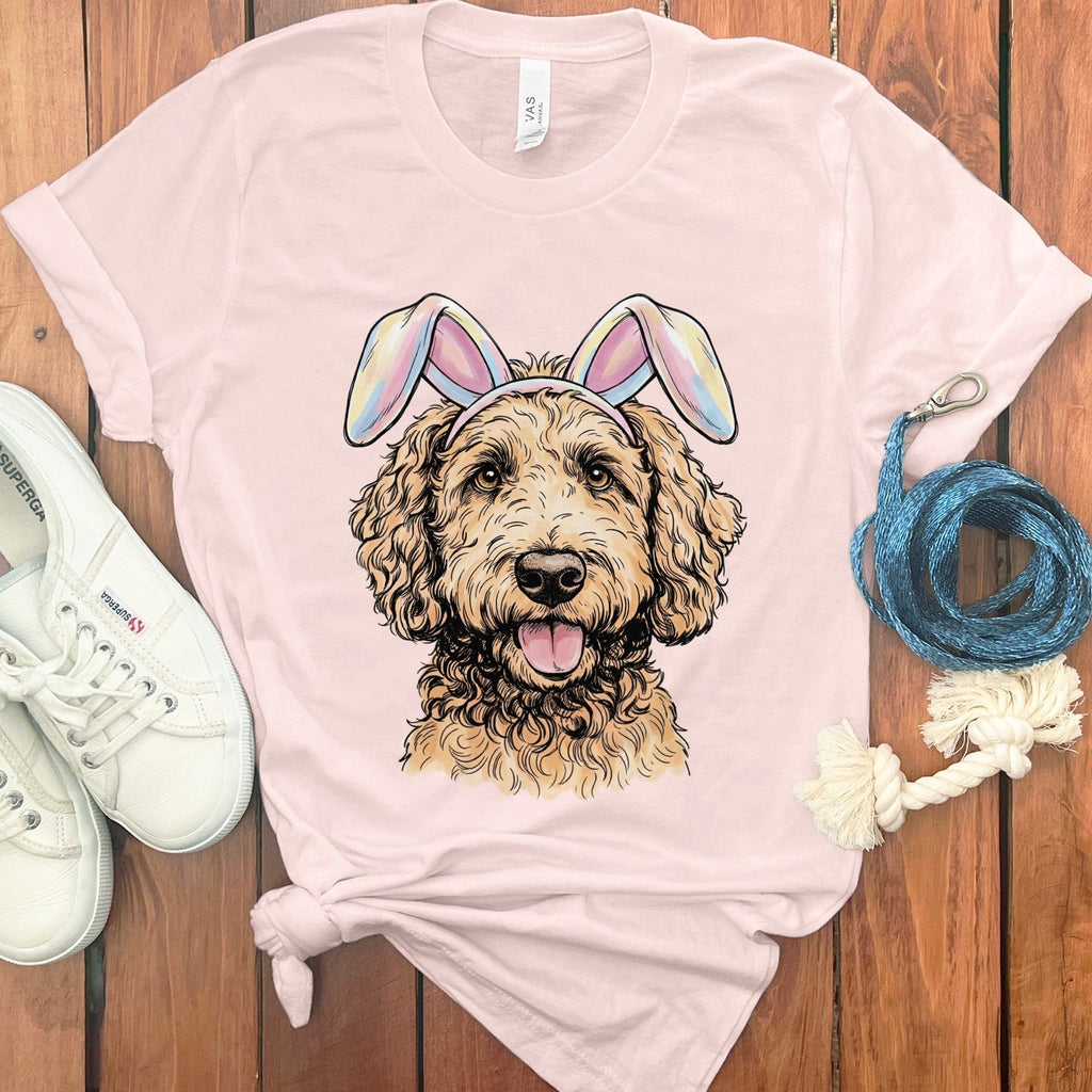 Apricot Doodle Bunny T-Shirt in Soft Pink / S by Puppy Jo