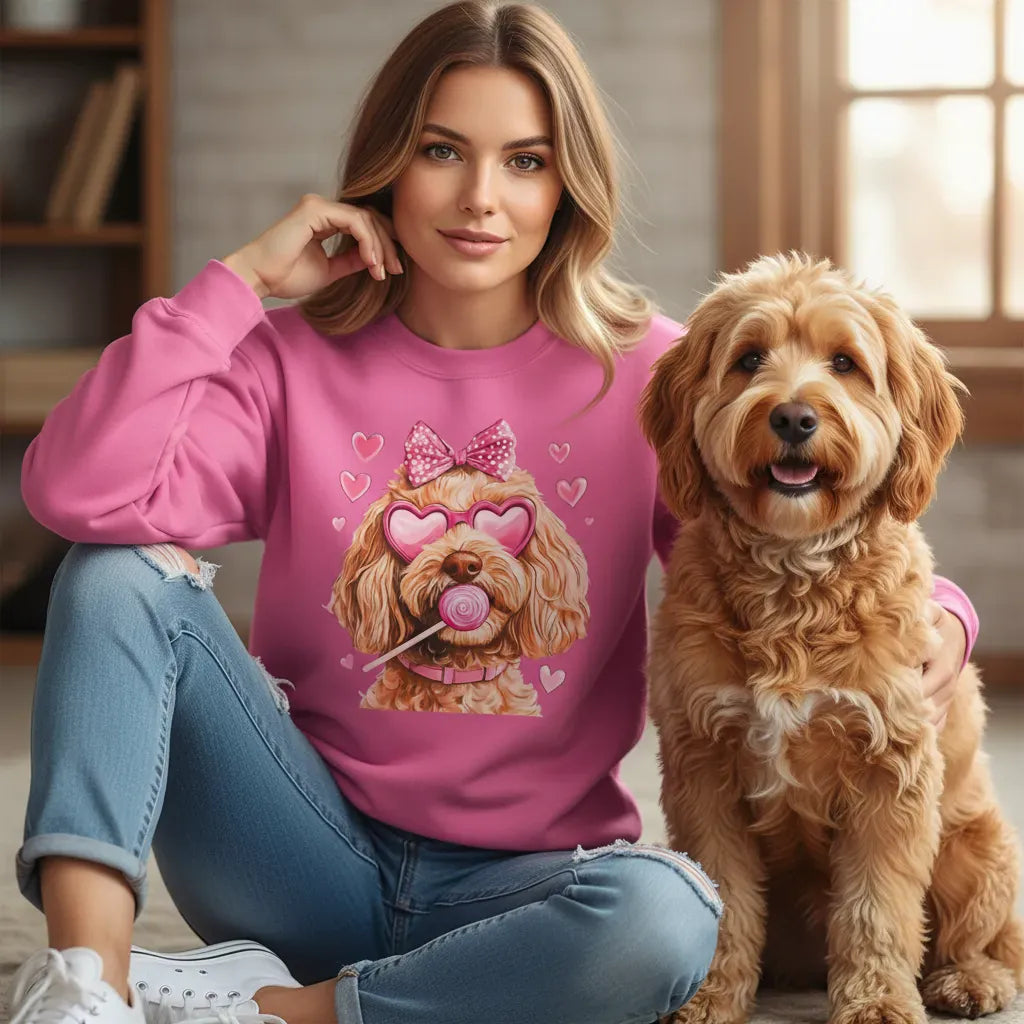 Apricot Doodle Coquette Sweatshirt in by Puppy Jo