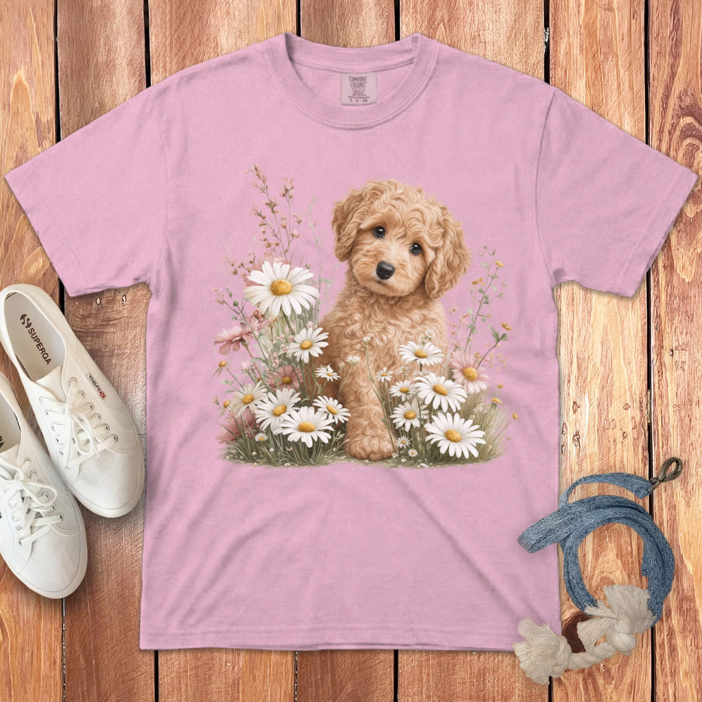 Apricot Doodle Daisy Signature T-Shirt in Blossom / S by Puppy Jo