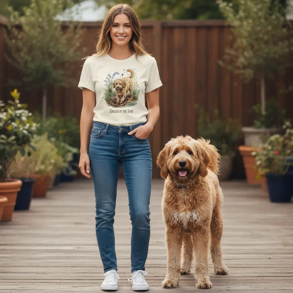 Apricot Doodle Dirt T-Shirt in by Puppy Jo