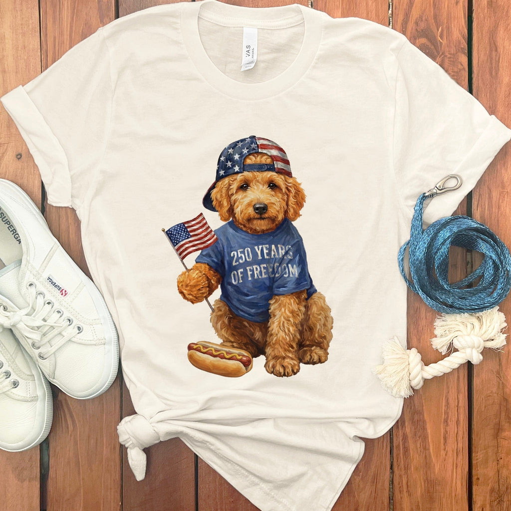 Apricot Doodle Freedom T-Shirt in Natural / S by Puppy Jo
