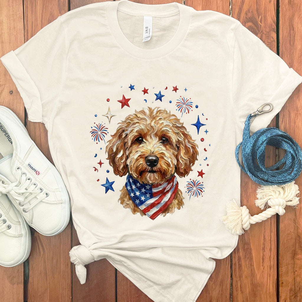 Apricot Doodle Spirit T-Shirt in Natural / S by Puppy Jo