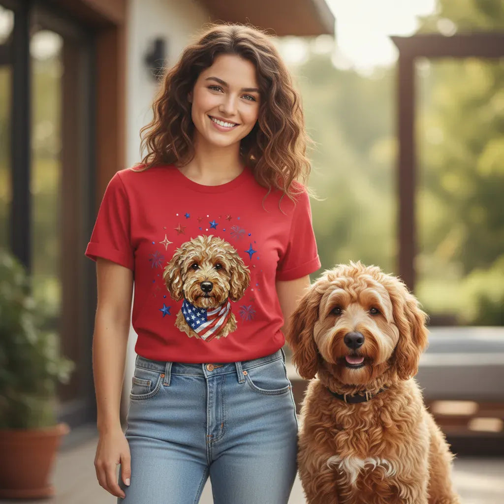 Apricot Doodle Spirit T-Shirt in by Puppy Jo