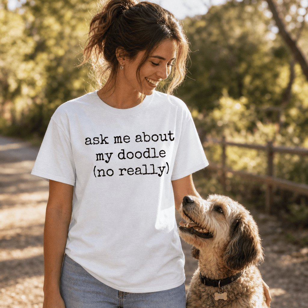 Ask Me Doodle Signature T-Shirt in by Puppy Jo