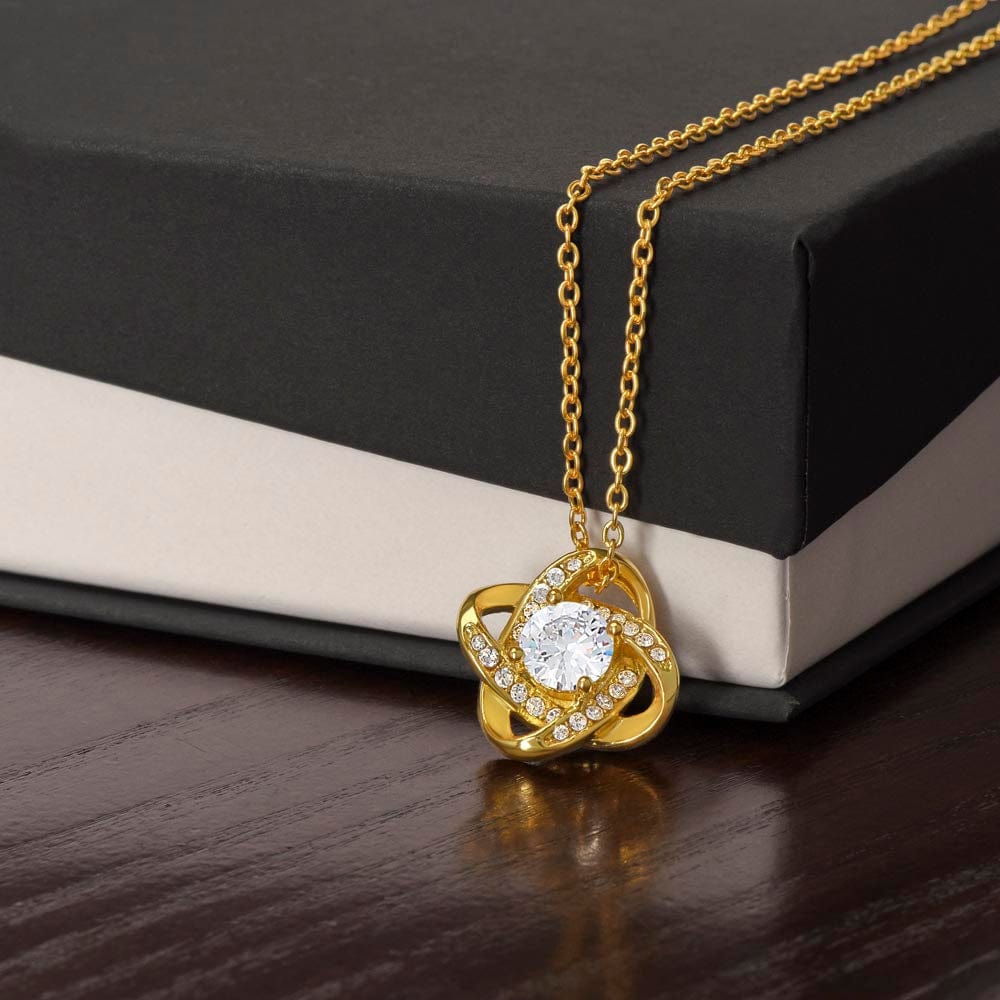 BEST DOG MOM LOVE KNOT NECKLACE