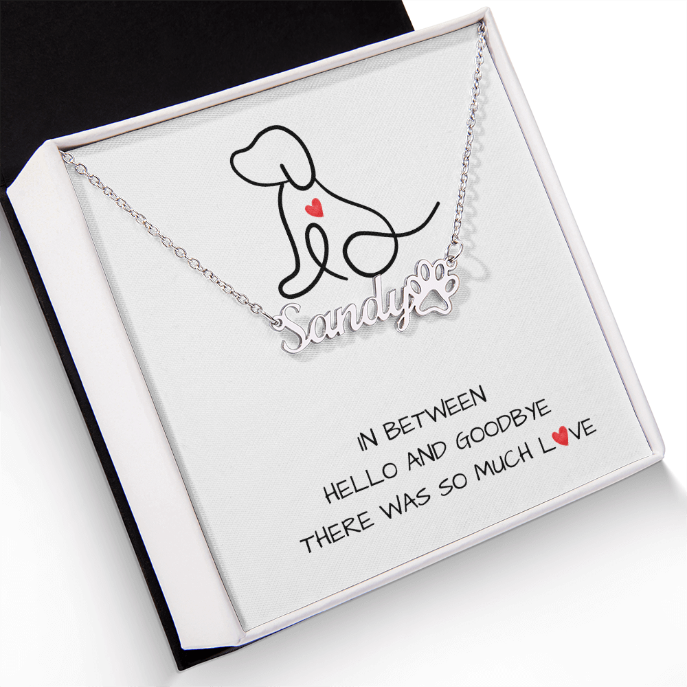 SO  MUCH LOVE DOG LOSS GRIEF NECKLACE
