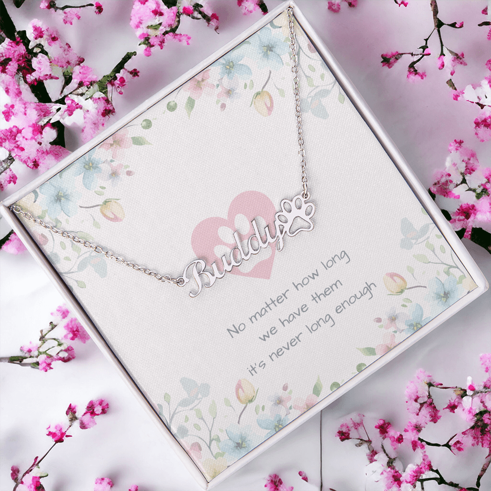 IT'S NEVER LONG ENOUGH MEMORIAL NECKLACE