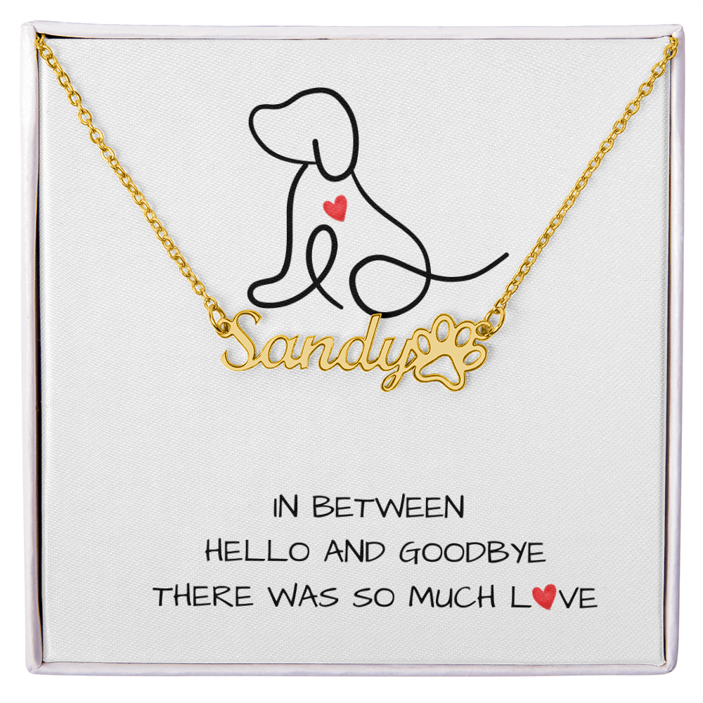 SO  MUCH LOVE DOG LOSS GRIEF NECKLACE