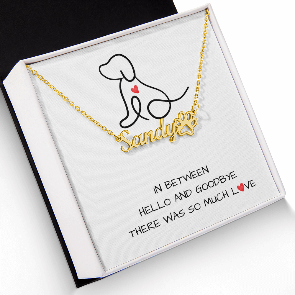 SO  MUCH LOVE DOG LOSS GRIEF NECKLACE
