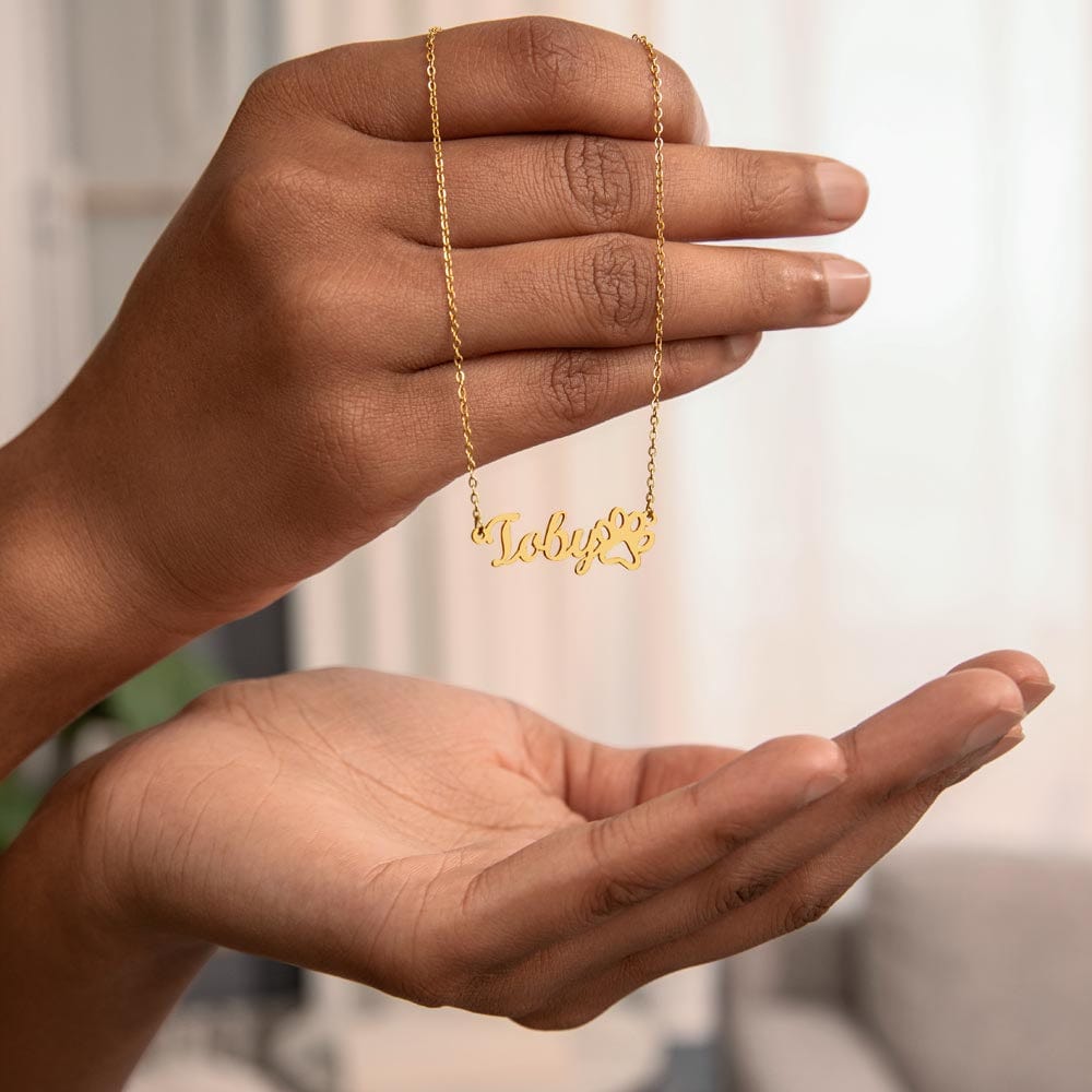 PET MEMORIAL NAME NECKLACE