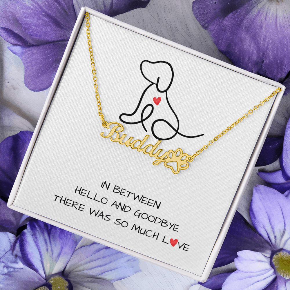 SO  MUCH LOVE DOG LOSS GRIEF NECKLACE