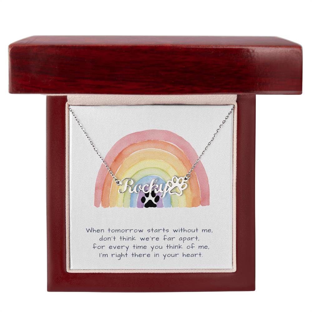 PET MEMORIAL NAME NECKLACE