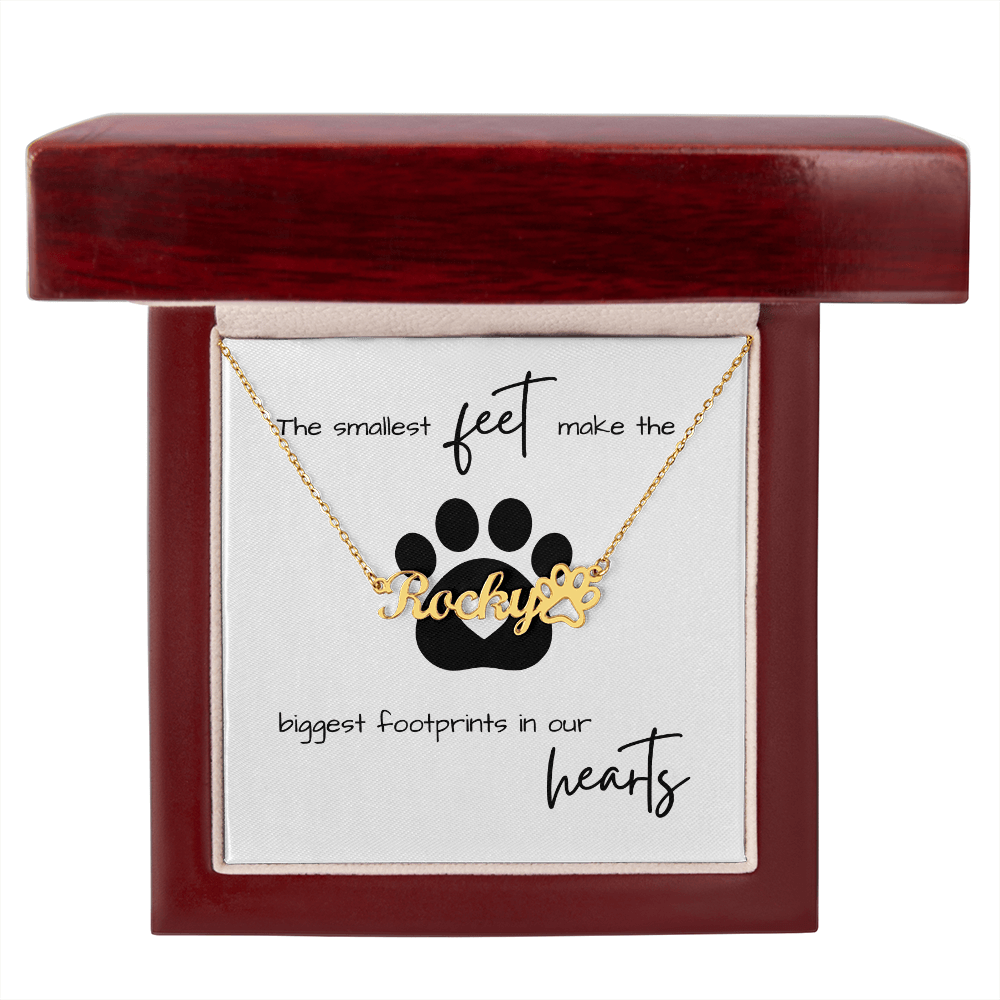 THE SMALLEST FEET DOG MOM NECKLACE