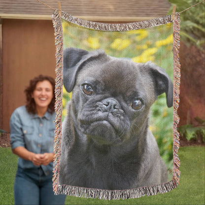 CUSTOM PET PHOTO WOVEN BLANKET