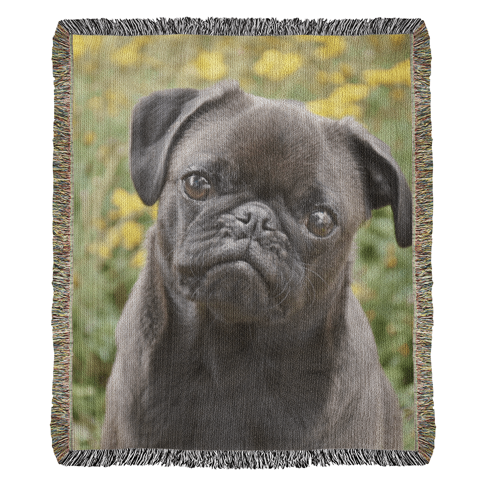 CUSTOM PET PHOTO WOVEN BLANKET