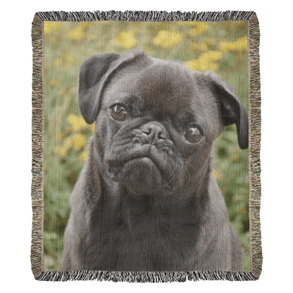 CUSTOM PET PHOTO WOVEN BLANKET