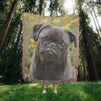 CUSTOM PET PHOTO WOVEN BLANKET