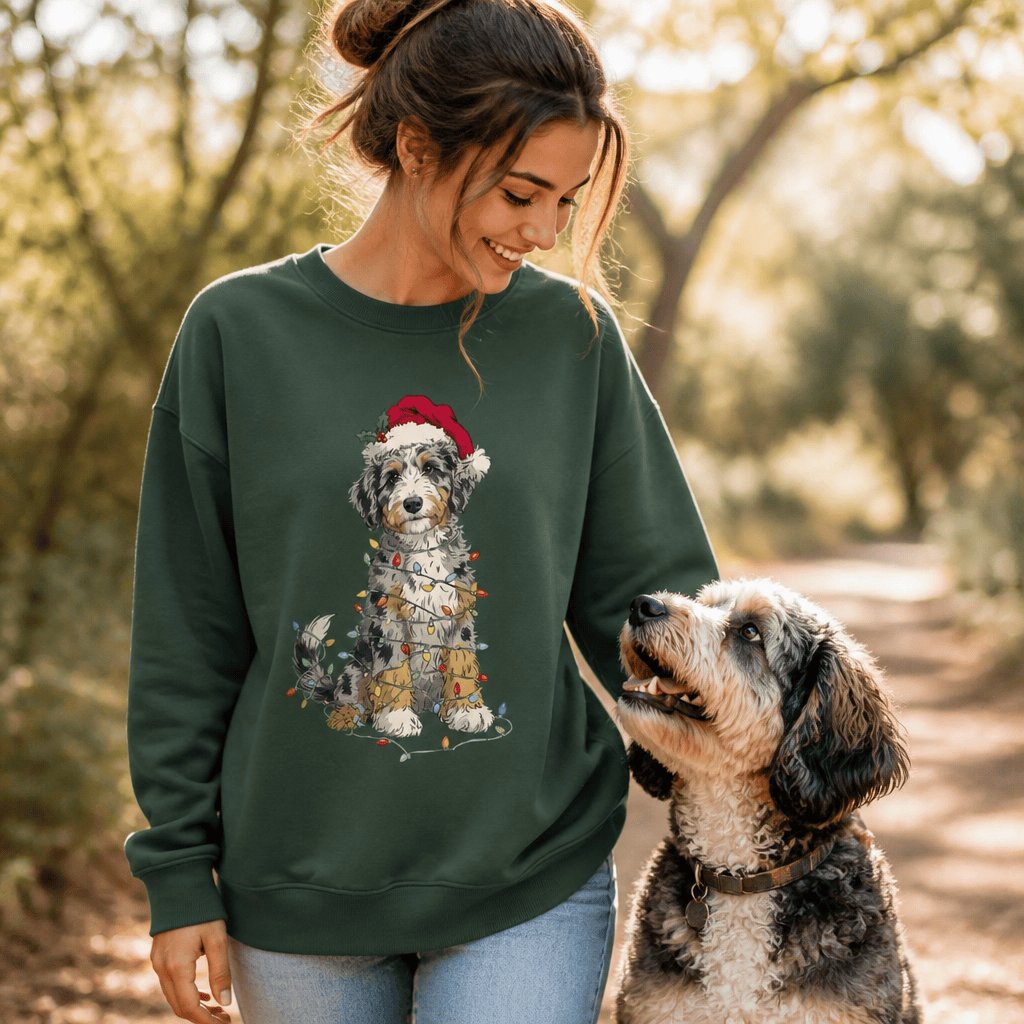 Aussidoodle Holiday Sweatshirt in by Puppy Jo