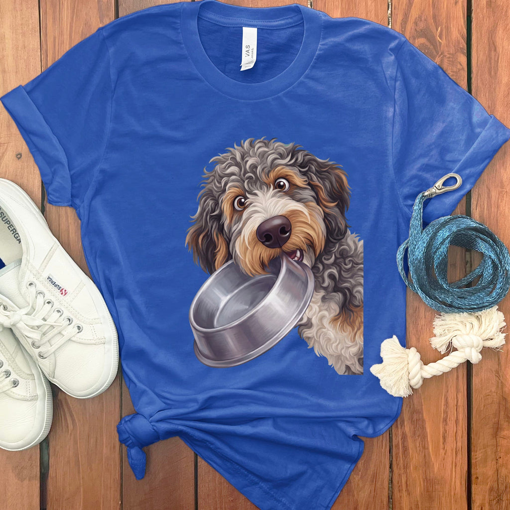 Aussiedoodle Bowl T-Shirt in True Royal / S by Puppy Jo