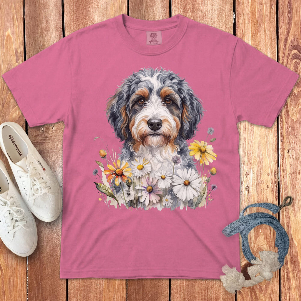 Aussiedoodle Daisy Signature T-Shirt in Crunchberry / S by Puppy Jo