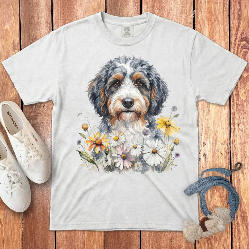 Aussiedoodle Daisy Signature T-Shirt in White / S by Puppy Jo