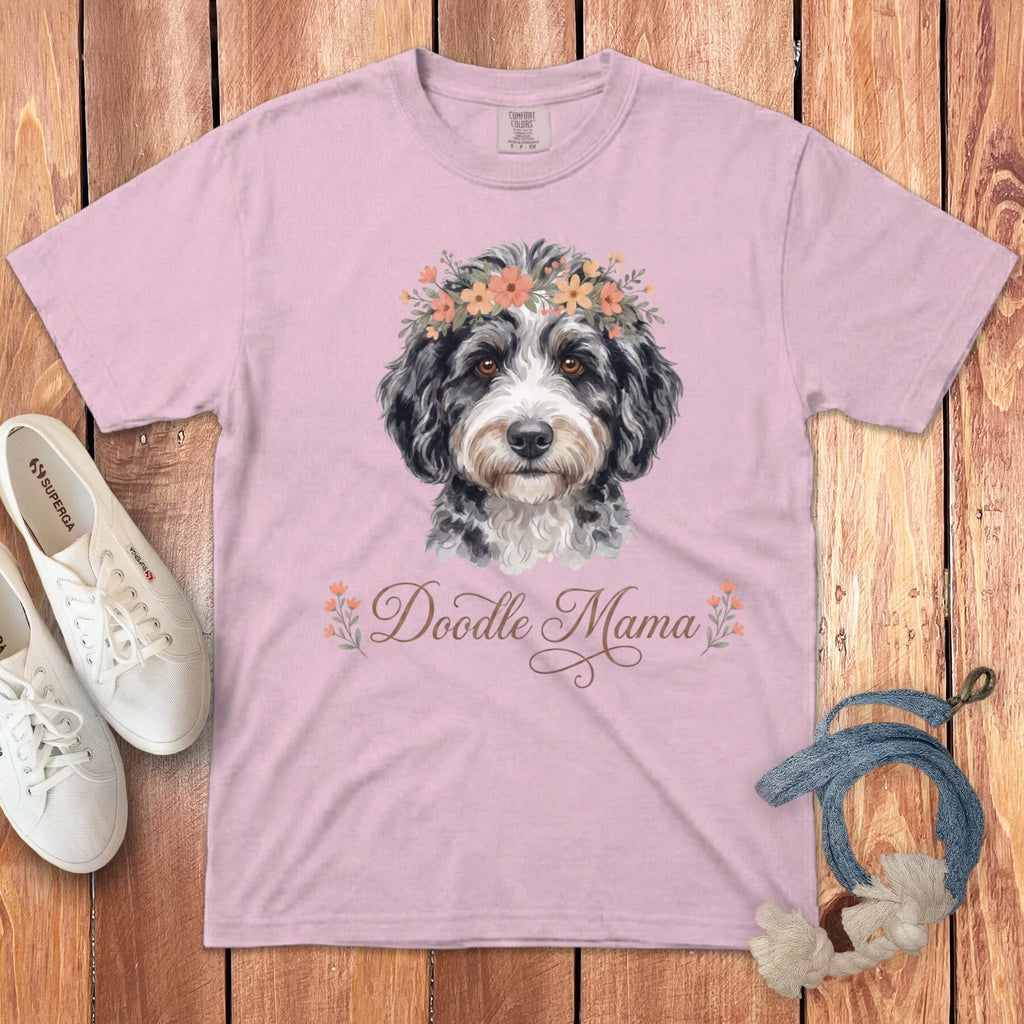 Aussiedoodle Floral Crown Signature T-Shirt in Blossom / S by Puppy Jo