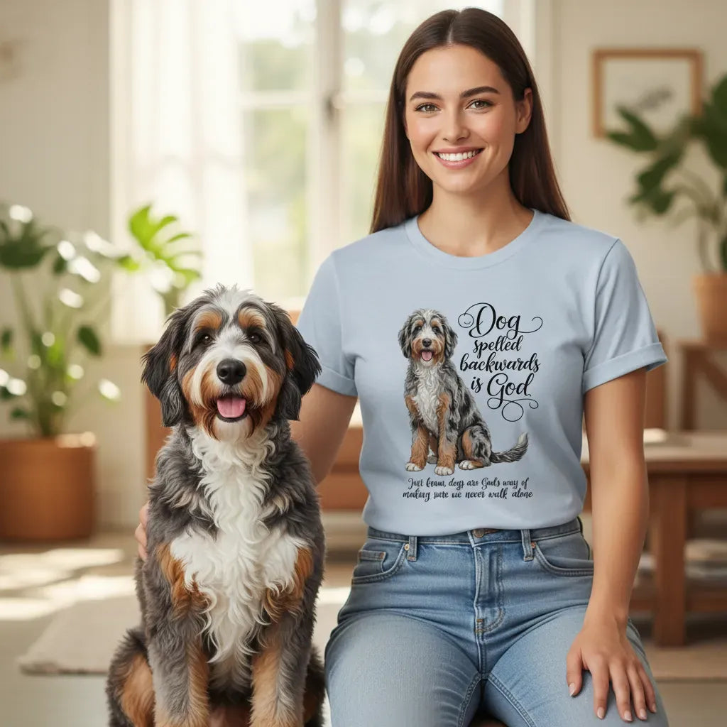 Aussiedoodle God T-Shirt in by Puppy Jo