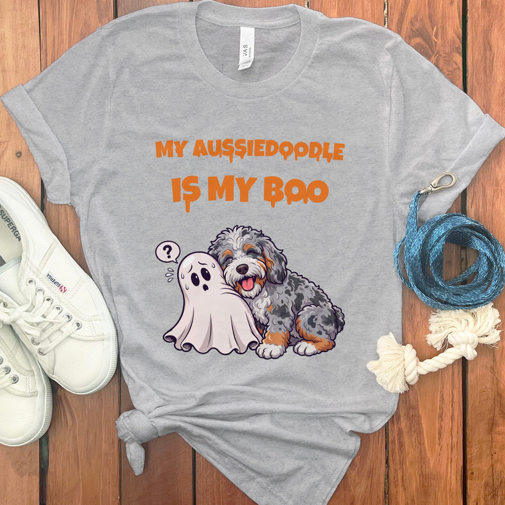 Aussiedoodle My Boo T-Shirt in Athletic Heather / S by Puppy Jo