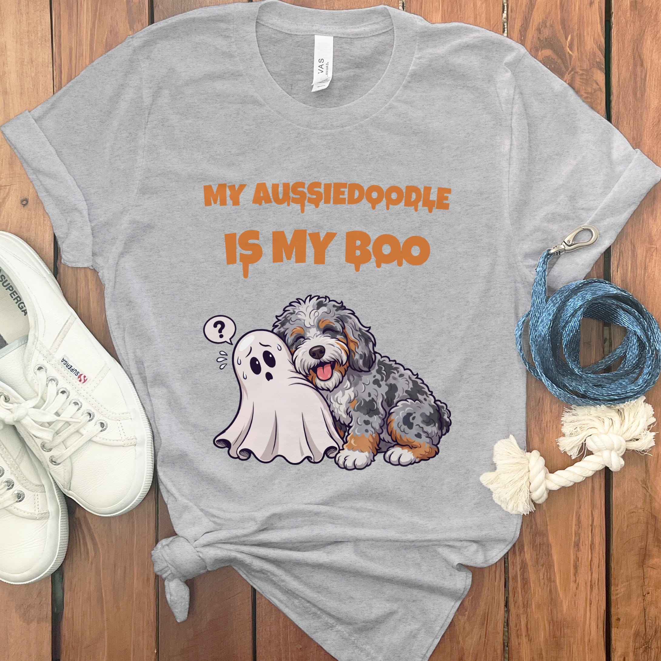 Aussiedoodle My Boo T-Shirt in Athletic Heather / S by Puppy Jo