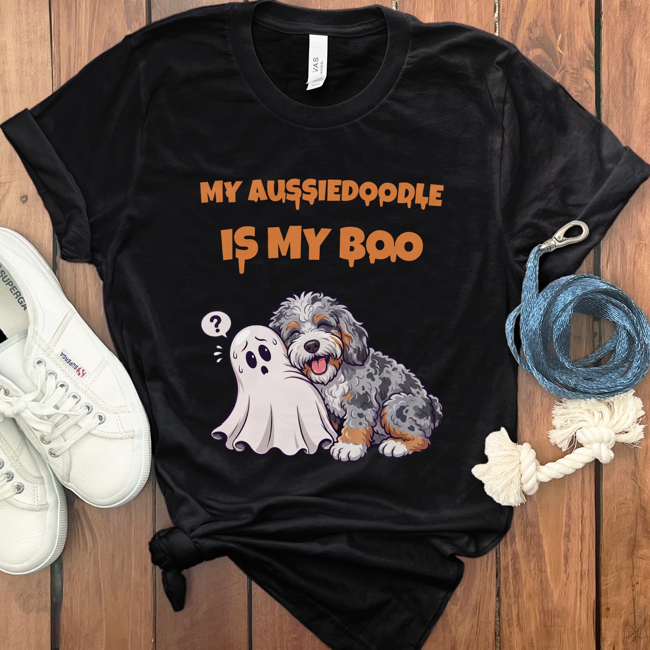 Aussiedoodle My Boo T-Shirt in Black / S by Puppy Jo